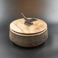 Boite en chêne et noyer - Pièce unique