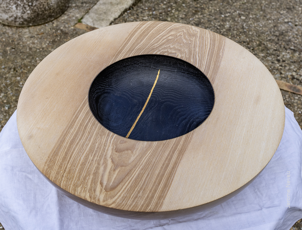 Vasque en frène Or et Feu